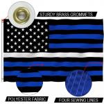 Thin White Line Flag Custom Flag 3 X 5' Knitted Polyester Single Reverse for sale