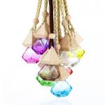 Essential Oil Diffuser Aromatherapy Air Freshener Colorful Glass Empty Car Perfume Bottle for sale