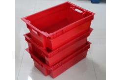China Cheap stacked and nested food grade meat plastic container box supplier