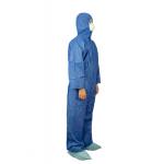 Category III Type 5/6 SMMS Chemical Protective Coverall With Elasticated Waist for sale