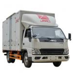 Factory Customized  4X2 130HP JMC  Truck Van Trucks Cargo Van Truck With 4.2Meter Cargo Boxes for sale