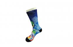 China Environmental Friendly 3D Printed Socks By Breathable Anti Bacterial Material 22 - 29 Mm supplier