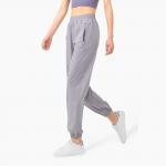 M Size 70cm Waist Womens Jogging Pants , Grey Tracksuit Bottoms Womens for sale