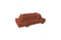 China Creative Kids Modular Microsuede Floor Foam Play Couch For Playroom supplier