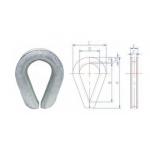 Low Carbon Mild Steel  Wire Rope Thimble Heavy Duty 0.5 Inch 13mm for sale