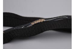 China Polyester Customized 1.5cm Non Slip Elastic Band With Printed Silicone Logo supplier