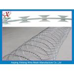 Single Loop / Flat Type Razor Barbed Wire For Railway / Highway Anti Theft for sale