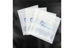 China Custom Printed Flat Aligners Mylar Matte Packaging Bags With One Side Clear supplier