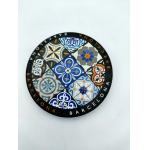 Tinplate Metal Pin Badges , Round Barcelona Bottle Opener Button On 75mm for sale