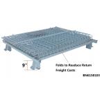 Visible 4”X2” Wire Mesh Storage Crates , Collapsible Metal Containers 38x30x28 Inch