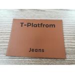 Embossed Logo Suede Microfiber PU Leather Label Washable Eco Friendly