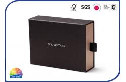 China Rigid Paper Boxes Kraft Paper Sliding Drawer Boxes With Silver Gold Foil Stamping supplier