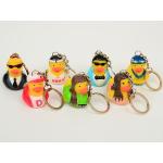 OEM Singer / Swan Character Mini Duck Keychains Toy BPA Free Vinyl Material Kechain Duck toy for sale