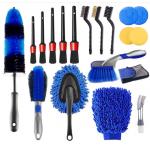 PP 19Pcs Car Detailing Brush Set With 17 Rim Wheel Brush for sale