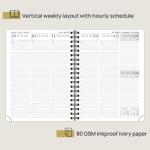 Weekly Planner 2023 2024 Purple With Easy Serach Functions FSC-Certified Paper