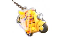 China Durable Transparent Acrylic Keychain with Silk Screen Printing for Business Promotion supplier