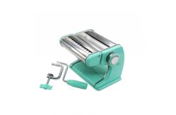China Nickel Plated Hand Operated Pasta Maker 15cm Double Cutters Manual Pasta Maker supplier