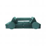 10 Pieces Foam Modular Play Sofa Waterproof Liner Foam Play Set