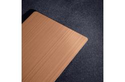 China 201 304 316 430 Series Brushed Bronze Stainless Steel Plate supplier