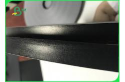 China 60GSM FDA Eco - Friendly Solid Black Paper In Reel For Drinking Straws supplier