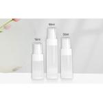 15ml 30ml Airless Skincare Bottle Packaing Semi Transparent Empty Skincare Containers for sale