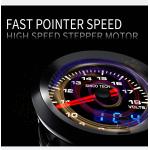 52mm 7 Colors Digital Display Car Voltmeter Gauge With Stepper Motor for sale