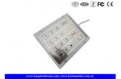 China USB / PS2 Interface Stainless Steel Numeric Key Pad  with 16 Flat Keys supplier