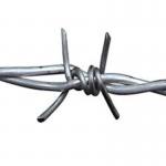 4 Points Barbs Farm Fencing 1.25mm Galvanized Barbed Wire For Anti Animals for sale