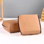 Rigid Paper Custom Printed Burger Boxes Packaging For Fried Chicken Take Out