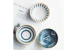 China 4 Plates Ceramic Dinnerware Set With Simple Design And Customer Logo supplier
