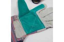 China Palm Reinforced Leather Gloves Customized Leather Work Gloves For Welding supplier