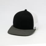 100% Cotton 6 Panel Mesh Hip Pop Flat Visor Cap Adjustable Snapback Hats Adults for sale