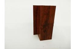 China Wood Grain Aluminum Heatsink Extrusion Profiles Durable And Strong supplier