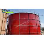 Smooth Bolted Steel Dry Bulk Storage Tanks 3450N/cm Adhesion for sale