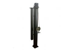 China Adjustable Height Manual Telescopic Mast 19ft 6mfor Solar Trailer Solar Light Tower supplier
