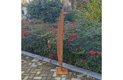 China Durable Outdoor Rusty Corten Steel Sculpture Custom Made supplier