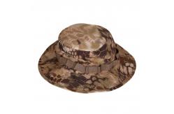 China Waterproof Camouflage Wide Brim Fishing Hat 58cm With String supplier