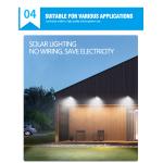 6500K 12v Dc 100W LED Solar Powered Street Light 110lm/W Home Using