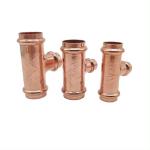 Water Pipe Industry DN20 Copper Nickel Equal Tee With Threaded Connection for sale