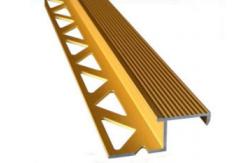 China 6063 Aluminum Extrusion Profile with Golden Anodized Color supplier