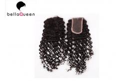 China Unprocessed Curly Brazilian Lace Closure No Shedding And No Tangle supplier