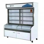 Direct Cooling Chest Glass Freezer With Sliding Glass Top for sale