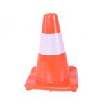 PE Orange Weather Resistant High Visibility Traffic Safety Cone For Outdoor for sale