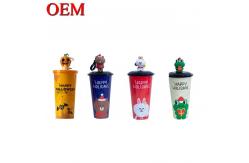 China Custom Your Own PVC 3d Cartoon Figure Cup Plastic 3d Topper Figure Toy supplier