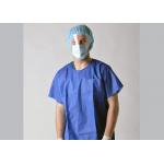Short Sleeve Patient Surgical Gown Disposable Plastic Gowns Anti Permeate for sale