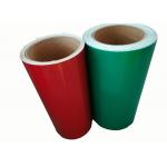 Green Red  Road Sign Pvc Reflective Sheet  For Cars Strong Adhesive Flexiable for sale