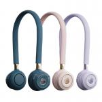 Three Wind Speed Wearable Portable Neck Fan Digital Control for sale