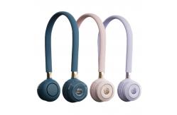 China Three Wind Speed Wearable Portable Neck Fan Digital Control supplier