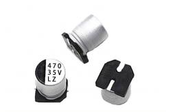 China Surface Mount 470UF 35V VZ LZ SMD Aluminum Electrolytic Capacitor supplier