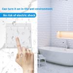 Wireless Self Powered Remote Control Switch Panel Waterproof Wall Light Switch 10A